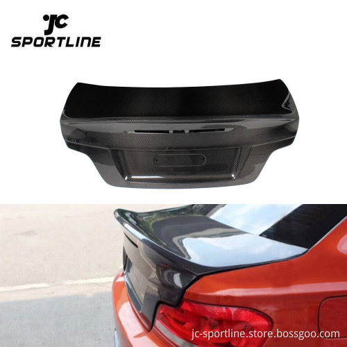 E82 CSL Carbon Fiber Rear Trunk Lid Cover for BMW 1 Series